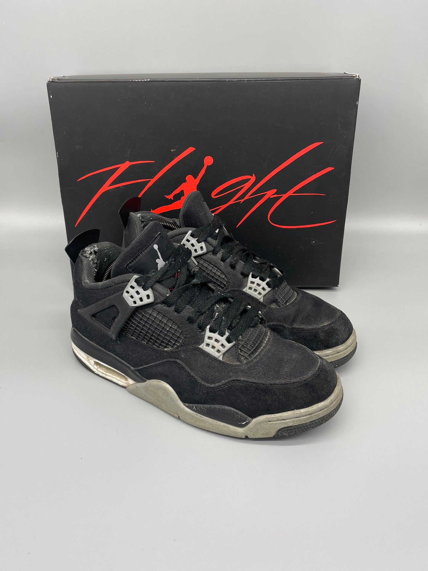 Jordan 4 Black Canvas 43